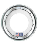 2 Pack 9 Inch Heavy Duty Lazy Susan Turntable Bearings, steel ball bearing swivel hardware, close-up view, Made in USA