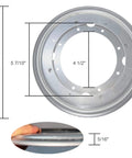 2 Pack 9 Inch Heavy Duty Lazy Susan Turntable Bearings, 5/16 Thick Galvanized Steel Swivel Plates with Smooth 360 Rotation