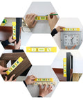 9 Inch Magnetic Box Level Torpedo Level With 3 Bubbles For 45 Degree 90 Degree And 180 Degree Angles in various uses