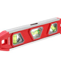 9 Inch Magnetic Torpedo Level With Overhead Viewing Window And 3 Bubbles For 45 Degree 90 Degree 180 Degree Readings Compact Design