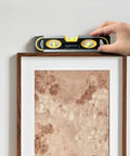Compact 9-Inch Magnetic Torpedo Level With Built In Ruler Provides Quick, Accurate Checks On DIY Projects, Furniture Hanging, And Wall Alignment
