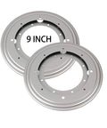 2 Pack 9 Inch Heavy Duty Lazy Susan Turntable Bearings, 5/16 Thick Galvanized Steel Swivel Plates