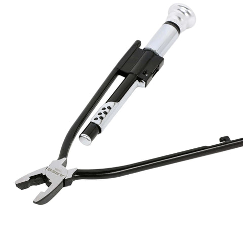 9-Inch Reversible Wire Twister Pliers With Auto Spring Loaded Return For Stainless Steel Safety Wire shown in chrome vanadium steel