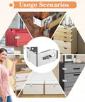 Collage showing 90 Degree Hasp Lock Latch for Desk Drawers and Cabinets, highlighting its use on furniture and security applications
