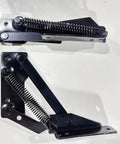Spring Hinge 90 Degree Folding Lifting Bracket For Sofa Bed And Cabinet Doors Durable Cold Rolled Steel Black, top view