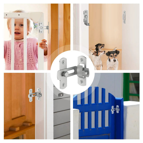 90 Degree Bifold Flip Door Latch In Stainless Steel 304 used on various doors, rust resistant, corrosion proof security lock.