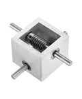 Right Angle Worm Gearbox 90 Degree 1To30 Reduction 1 Module 30 Teeth 8mm Shaft Aluminum Frame Lightweight Durable