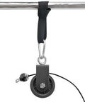 90mm Pulley Wheel for Cable Machines Silent Bearing Home Gym Equipment installed on metal bar
