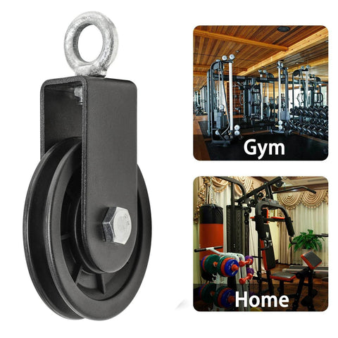 90mm Pulley Wheel for Cable Machines Silent Bearing Home Gym Equipment Pull Down Attachment Weight Lifting Pulley Traction