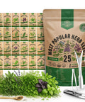 Herb Seeds Variety Pack With 11,700 Non GMO Heirloom Seeds For Indoor Outdoor Gardening In Individual Packets