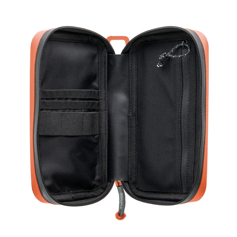 Open Compact SemiRigid Utility Organizer Case For Tool Kit First Aid Travel Admin Pouch And Electronics in orange
