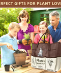 Family gardening with Mother's Day Garden Kit Gift Set For Mom From Daughter With durable tool tote and complete garden tools.