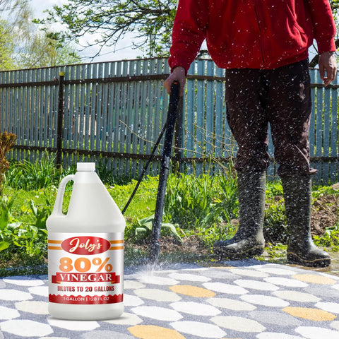 Heavy Duty Industrial Strength Vinegar Concentrate With Eighty Percent Acetic Acid For Tough Cleaning At Home And Outdoor Jobs