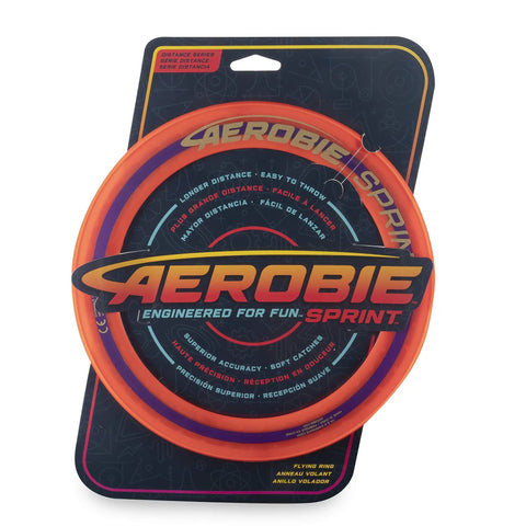 10 Inch Sprint Ring Flying Disc for Maximum Distance packaging showing ring design and branding