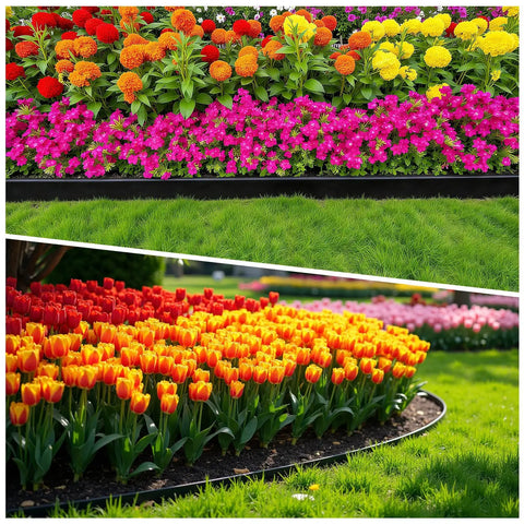 No Dig Landscape Edging Kit With 3 Rolls 33 Feet Each And 150 Spikes For Lawn Garden Beds
