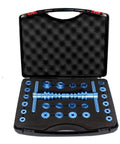 Aluminum Alloy Bicycle Bearing Press Set For Universal Wheel Hub Installation And Repair Kit in open case showing tools.