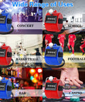 Slick 2 Pack Handheld Tally Clicker Counter in red and blue for concert, school, basketball, football, bar, and casino uses.