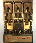 Top Tier HMCp400X5 Heavy Duty Motor Circuit Protector Breaker 3 Pole 400 Amps with trip setting dials and copper components.