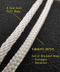 Comparison of low cost pull rope with Yamakato Recoil solid braided rope for Universal Recoil Pull Start Starter For Predator, Champion, Honda, and Ryobi Engines and Generators 196cc to 224cc, 5.5HP to 6.5HP, 3500 to 4500 Watt Models, 47mm Pulley, Easy Install, Durable Iron Plate Design