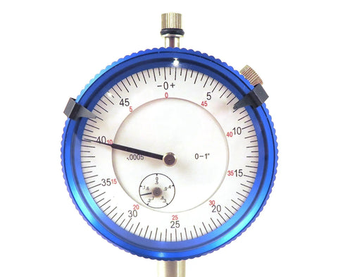 Top Notch Precision Dial Test Indicator 0.0005 Inch Resolution, 1 Inch Travel, 0.001 Inch Per Inch Accuracy, Machined Anodized Aluminum Body, Vertical Lug Back, DI 1 Model for Metrology and Critical Measurements