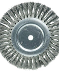 8 Inch Standard Twist Knot Wire Wheel Set for Grinders, Heavy Duty Rust Removal and Paint Prep,.0118 Inch Steel Fill, 5/8 Inch Arbor