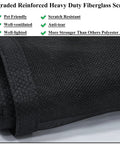 Close-up of fiberglass mesh for Upgraded Magnetic Screen Door With Full Strip Magnets, highlighting features like anti-tear and pet friendly.