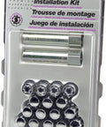 SplineDrive Wheel Installation Kit With 16 Lug Nuts, 4 Wheel Locks And Key, Chrome Cone Seat Nuts, M12 x 1.25 Thread, in package
