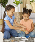 Two children playing with Realistic Kids First Aid Kit For Pretend Doctor Play With 25 Accessories Including Gauze Pads And Bandages