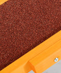 Close-up of non-slip surface on 71 Inch Dog Agility Seesaw Pro Grade Solid Fir Wood Construction With Non Slip Surface And Adjustable Height