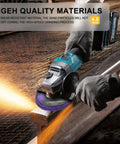 Heavy Duty 5 Pack 4.5 Inch Angle Grinder Paint Stripper Discs Featuring Premium Silicon Carbide Grit in action on metal.