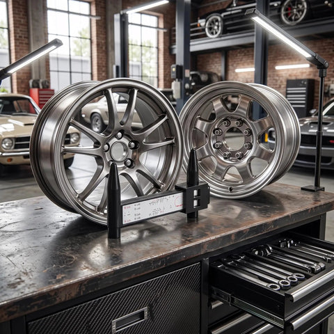 Universal Wheel Bolt Pattern Measuring Tool PCD Gauge For 4 5 6 8 Lug Rims With Slick Sliding Action And Heavy Duty Construction For Zero Hassle Alignment And Straight Up Perfect Fit On Your Sweet Ride
