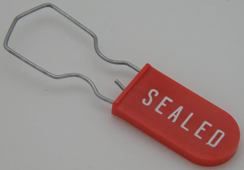 Killer Strength Plastic Wire Padlock Security Seals Sequentially Numbered Pack Of 100 Red Galvanized Steel Hasps tamper proof seal