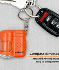 Compact Pocket Microscope Keychain with 20x Magnification and UV Light for Everyday Science On The Go Perfect for Students and Curious Kids A Handy Field Microscope for Insects Seeds Rocks and More, orange keychain