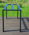 Beefy Heavy Duty Table Base For Glass Or Granite Tops Industrial Metal Frame On Wooden Deck Outdoor Setting
