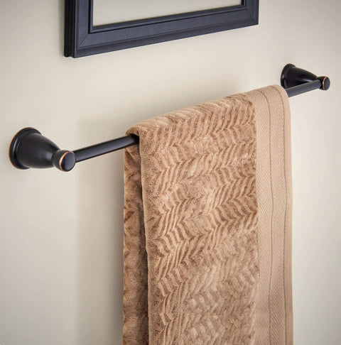 Kinla 18 Inch Towel Rack In Oil Rubbed Bronze For Bathroom Or Kitchen Wall Mounted Towel Bar Holder 1 Pack Easy Install