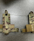 Rock Solid Tactical Antenna Relocation Kit For Better Signal Plus Mobility With Chest Rig And Backpack Setup In Durable Multicam Finish Featuring 32 Inch Weather Resistant Cable Perfect For Military Grunts And Outdoor Adventures, multicam kit on floor