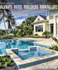 Top Shelf Water Based Silane Siloxane Concrete Sealer For Brick Pavers And Natural Stone With Matte Finish One Gallon in a scenic patio pool setting.