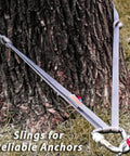 GM Climbing 16mm Nylon Sling Runner 60cm 24in Gray Beefed Up Heavy Duty Tube Nylon Webbing 22kN Load Rating CE UIAA Certified
