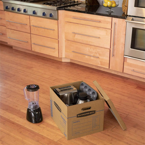 Solid Gear Medium Moving Boxes 20 Pack With Tapeless Assembly And Reinforced Carry Handles To Help You Haul Your Stuff Smoothly And Kick The Packing Hassle Right Out While Keeping Things Tight And Secure During Any Big Move