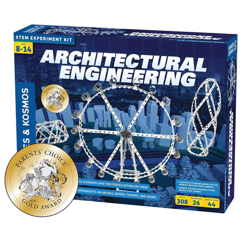 Architectural Engineering Kit For Kids And Teens Build 26 Real World Structure Models And Structural Elements box image