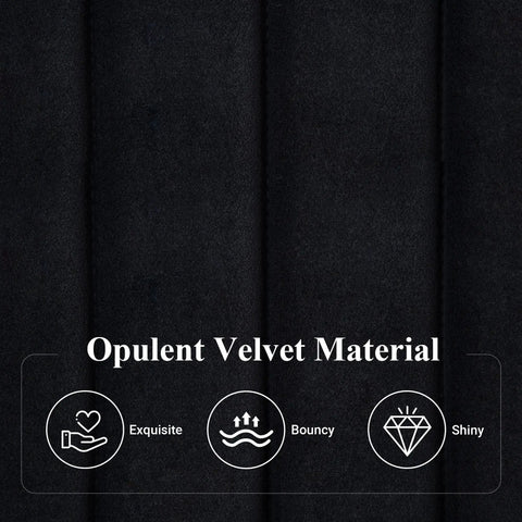 Close-up of opulent velvet material for Queen Size Bed Frame With Plush Velvet Upholstery And Channel Tufted Headboard.