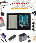 Arduino Uno Starter Kit For Beginners With Over 190 Components UNO R3 Board Breadboard Jumper Wires DC Motor Servo Relay And A Full Color 72 Page Manual For Hands On Electronics Projects