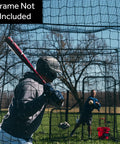40 Foot Batting Cage Net Stand Alone Net Only For Backyard Baseball And Softball Practice Professional Grade Netting Frame Not Included