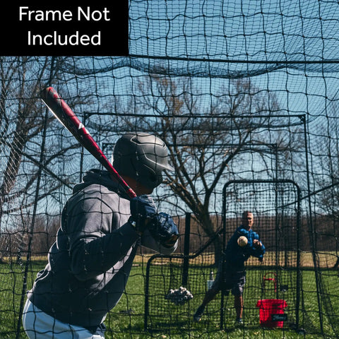 40 Foot Batting Cage Net Stand Alone Net Only For Backyard Baseball And Softball Practice Professional Grade Netting Frame Not Included