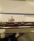 Box of USS Abraham Lincoln CVN-72 Aircraft Carrier 1 To 700 Scale Model Kit With Full Hull Detail, Decals And Instructions