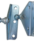 Beefy Angled Lift Support Bracket Outside Mount Crafted From Zinc Plated 10 Gauge Steel For Ridiculously Tough Corrosion Resistance On Autos Trucks Rvs And Toolboxes Featuring A Damn Reliable 10Mm Ball Stud For Smooth Gas Shock Lid Strut Mounting.