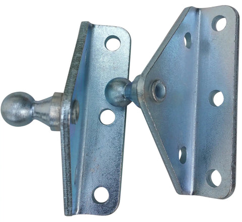 Beefy Angled Lift Support Bracket Outside Mount Crafted From Zinc Plated 10 Gauge Steel For Ridiculously Tough Corrosion Resistance On Autos Trucks Rvs And Toolboxes Featuring A Damn Reliable 10Mm Ball Stud For Smooth Gas Shock Lid Strut Mounting.