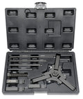 Heavy Duty Harmonic Balancer Puller Kit with 6 Jaw Design for Ford, GM, Chrysler, Cadillac, Chevy Trucks, Mitsubishi in case