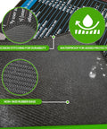 Close-up of Giant XL Excel Desk Pad With Shortcut Keys Cheat Sheet Workhorse For Office Grippy Surface Waterproof Mouse Pad.