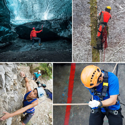 Four Step Nylon Aider Ladder With Tubular Webbing For Tree Work Rock Climbing Bouldering Rescue Hunting And Firefighter Gear
